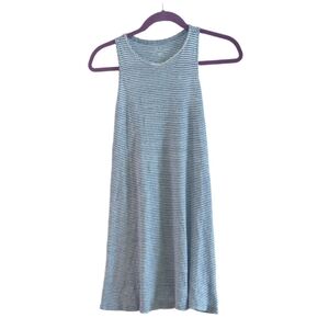 Vineyard Vines Blue & White Stripe 100% Linen Sleeveless Dress Size XS